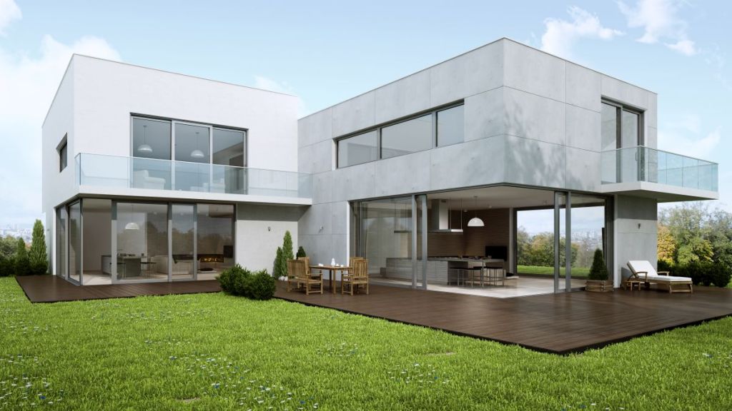 Aluminiowe drzwi przesuwne: panoramiczne przeszklenia zdj. 1