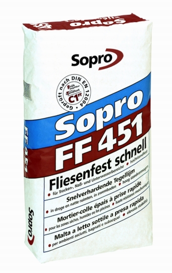 Szybkowiążąca zaprawa klejowa Sopro FF 451
